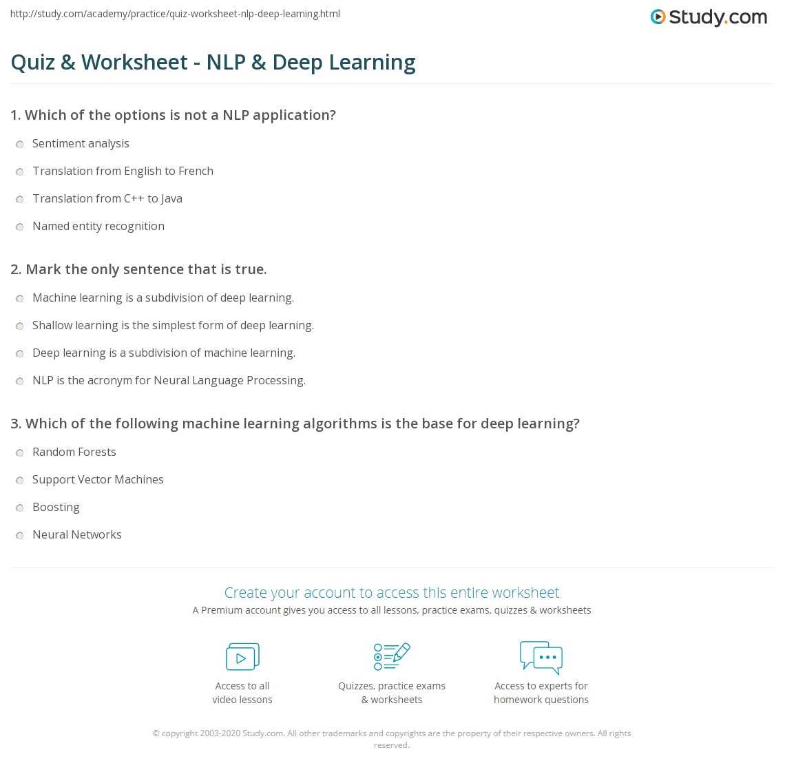 nlp exam questions and answers