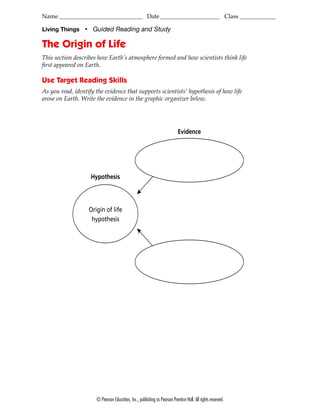 chapter 25 the history of life on earth reading guide answer key