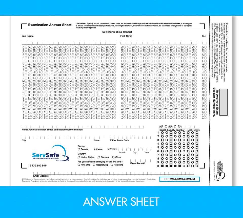 answers to the food handlers exam