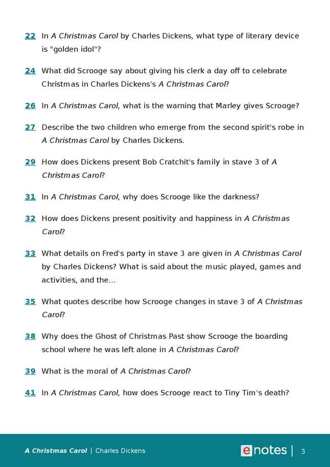 a christmas carol study guide questions and answers