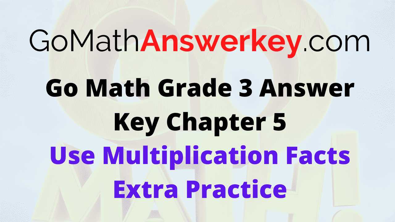 go math answer key grade 5