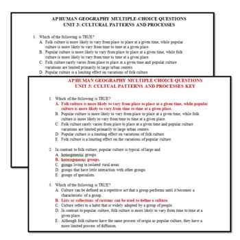 ap human geography chapter 3 key issue 1 answers