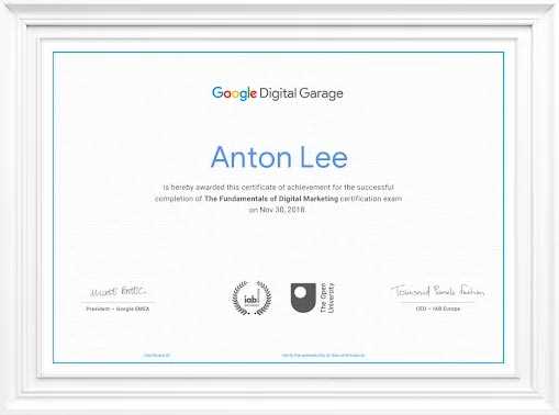 google digital garage fundamentals of digital marketing exam answers