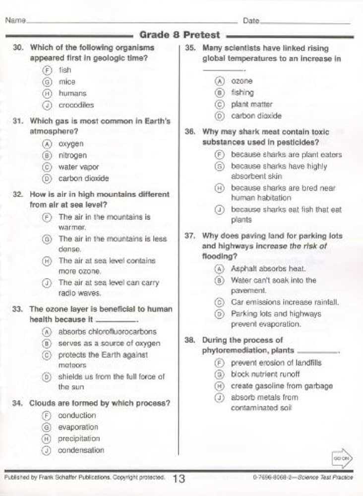 usa test prep physical science answers