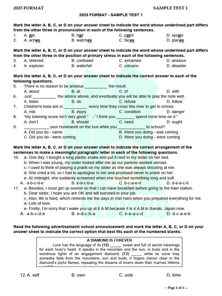 2025 practice exam 1 mcq answers ap lang