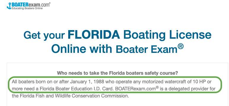 florida boating safety course exam answers