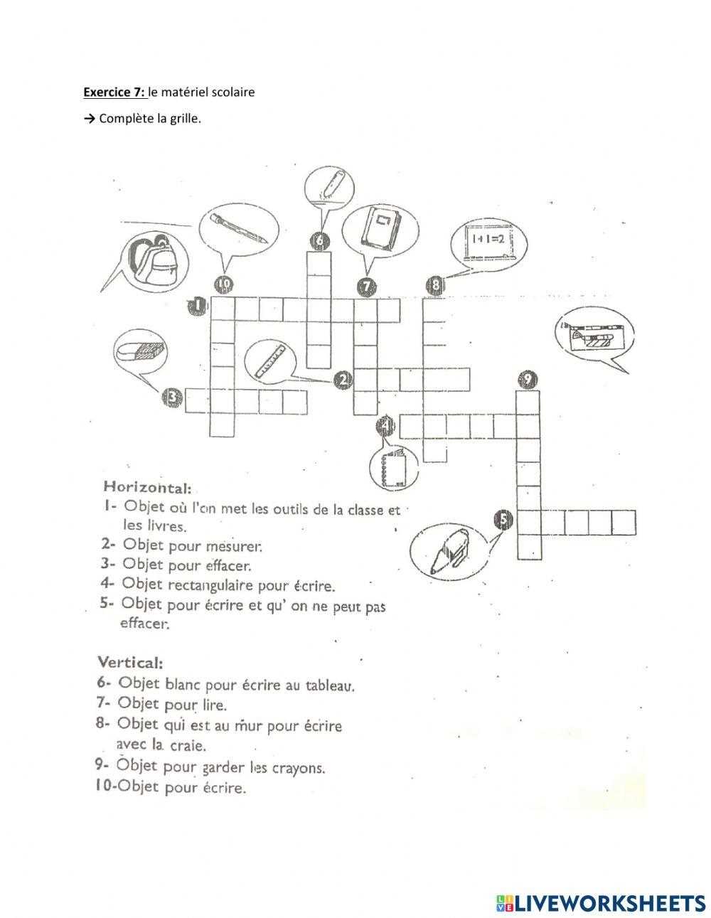 capitulo 3a 8 crossword answers