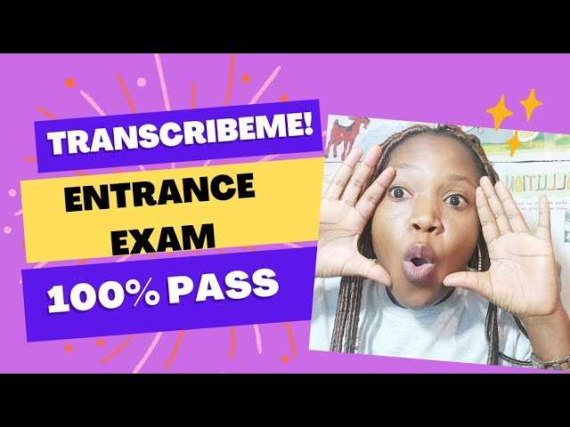 transcribeme exam part 1