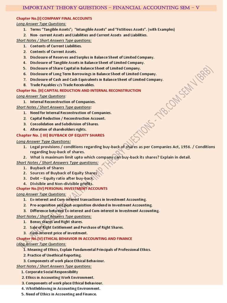 financial accounting accounting questions and answers for exams