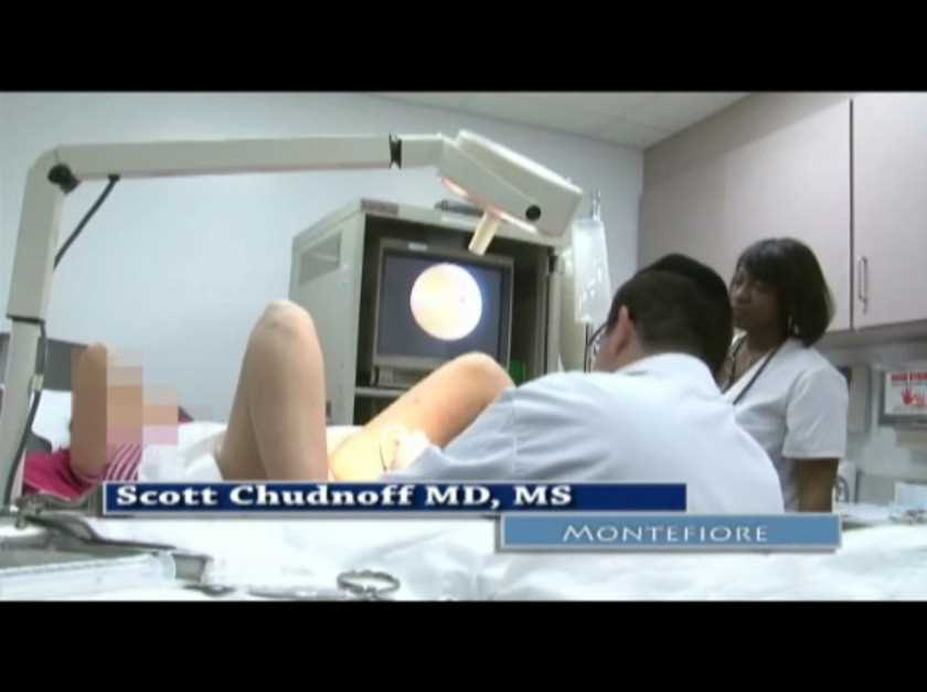 bimanual pelvic exam video