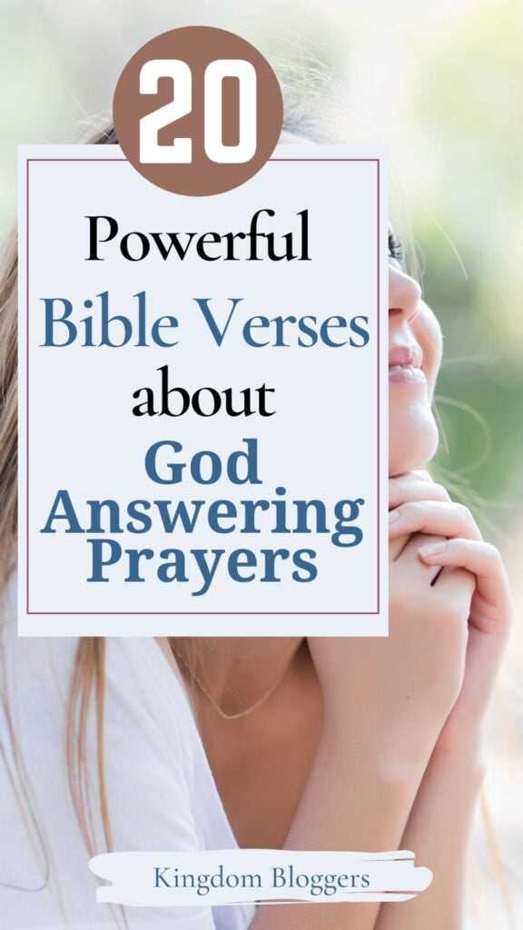 god answering prayers verses