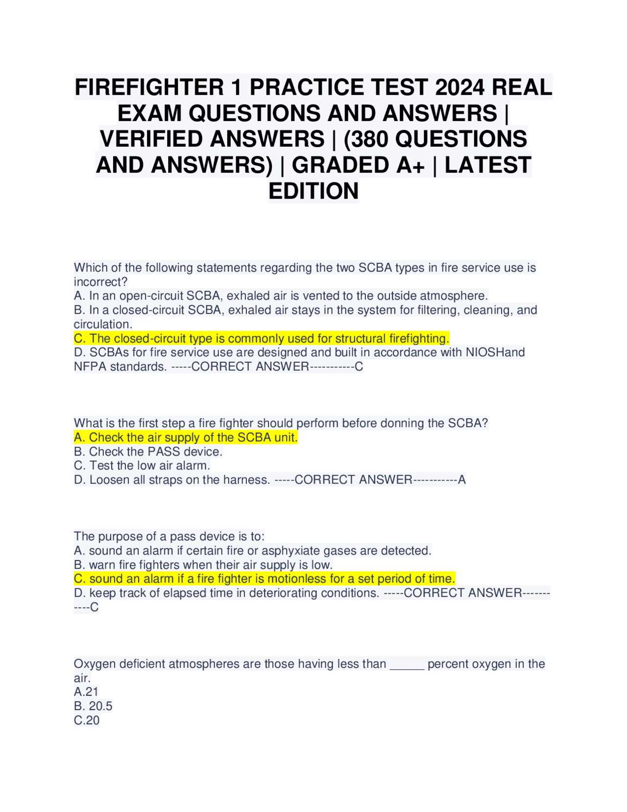 real exam answers