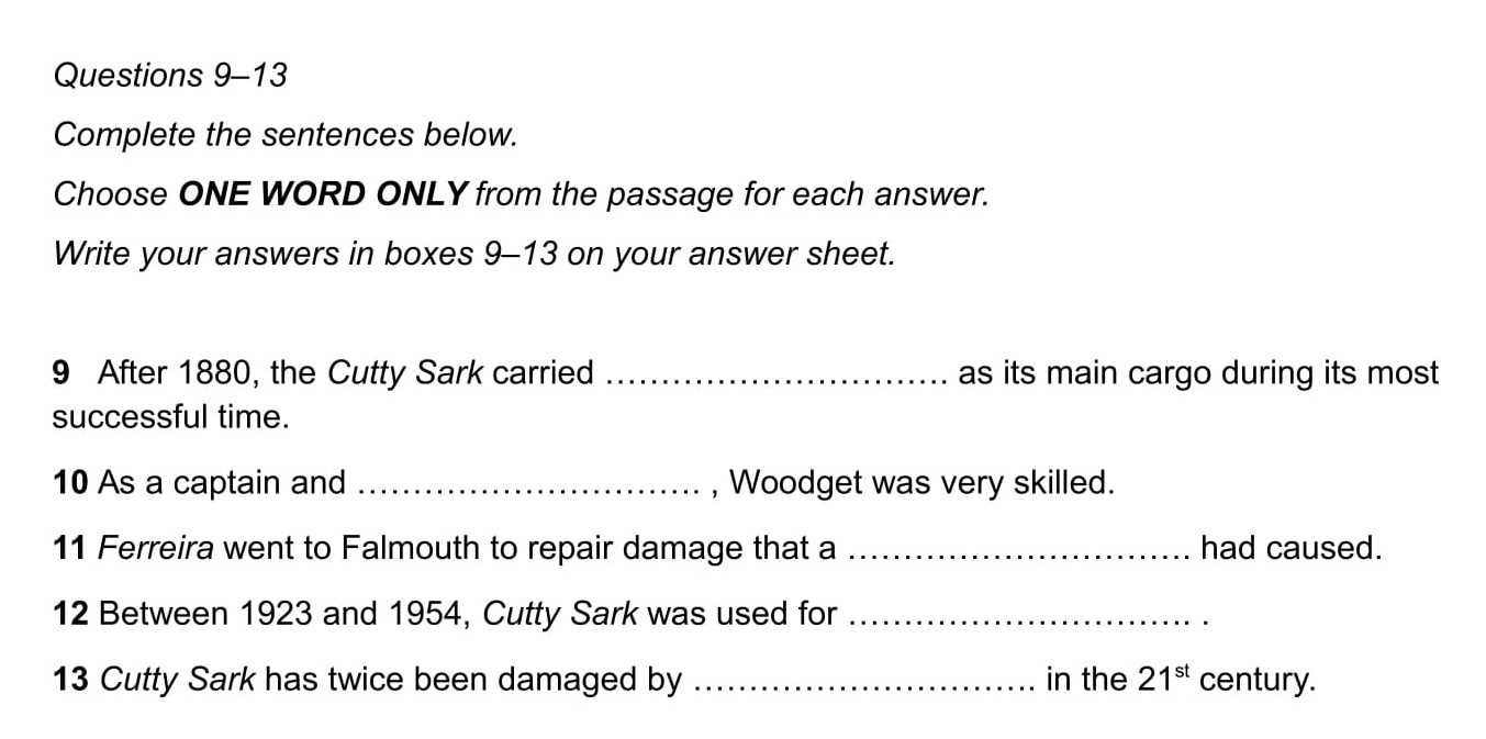 effective sentences exam answers