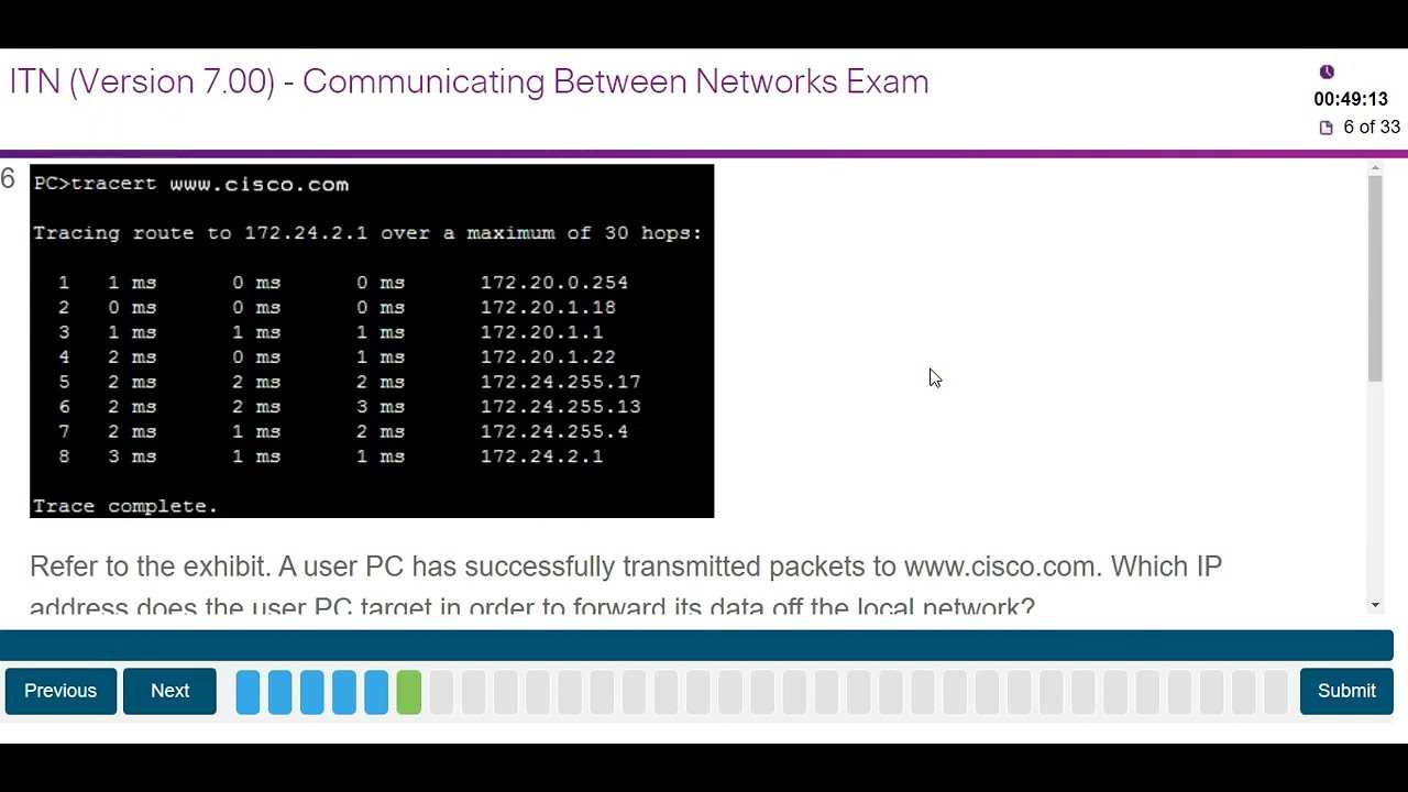 itn chapter 8 exam