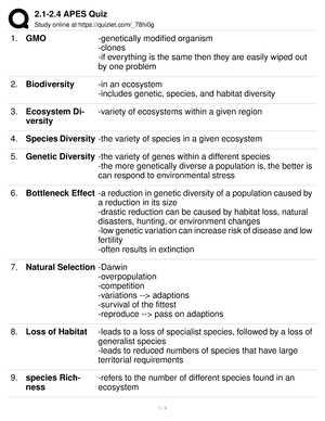 unit 3 ap environmental science practice exam answers