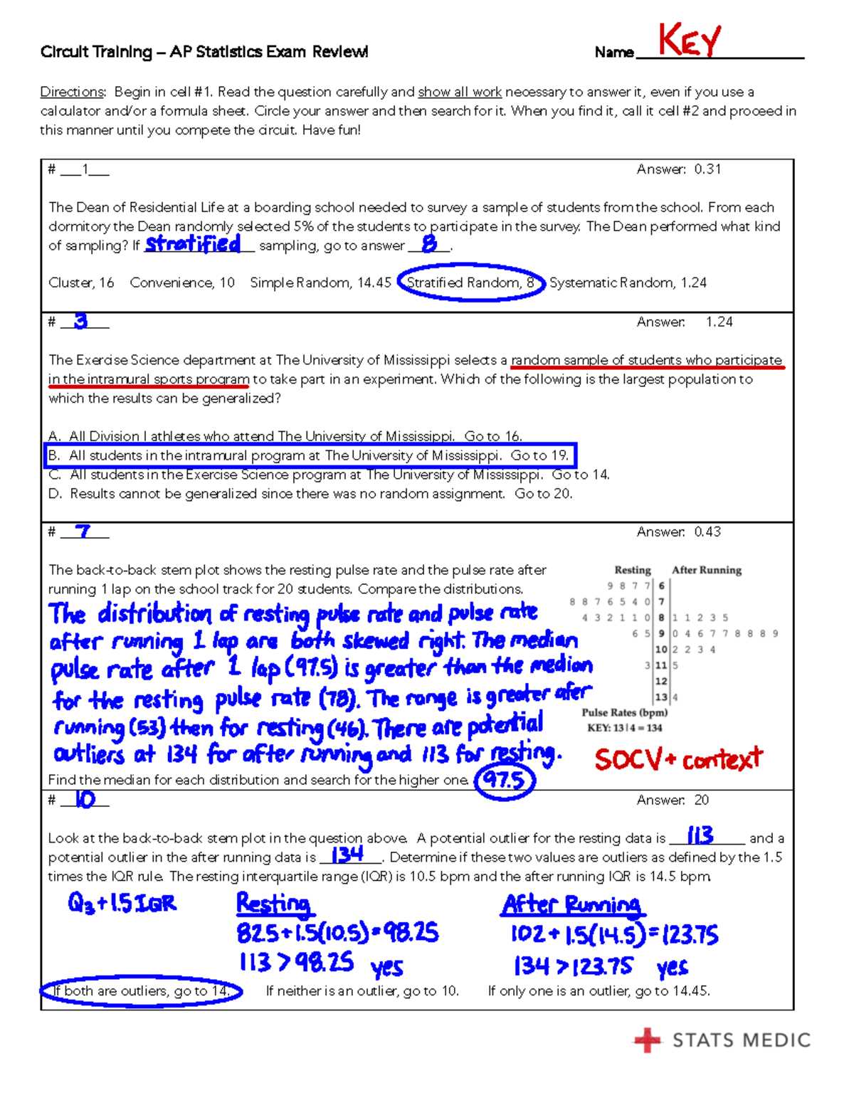 ap stats 2025 practice exam answers