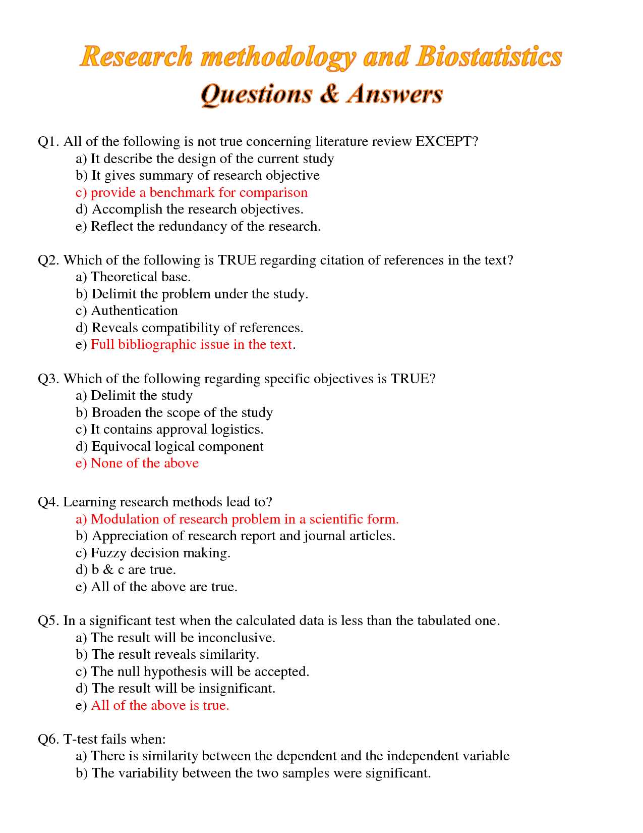 psychology research methods exam questions and answers