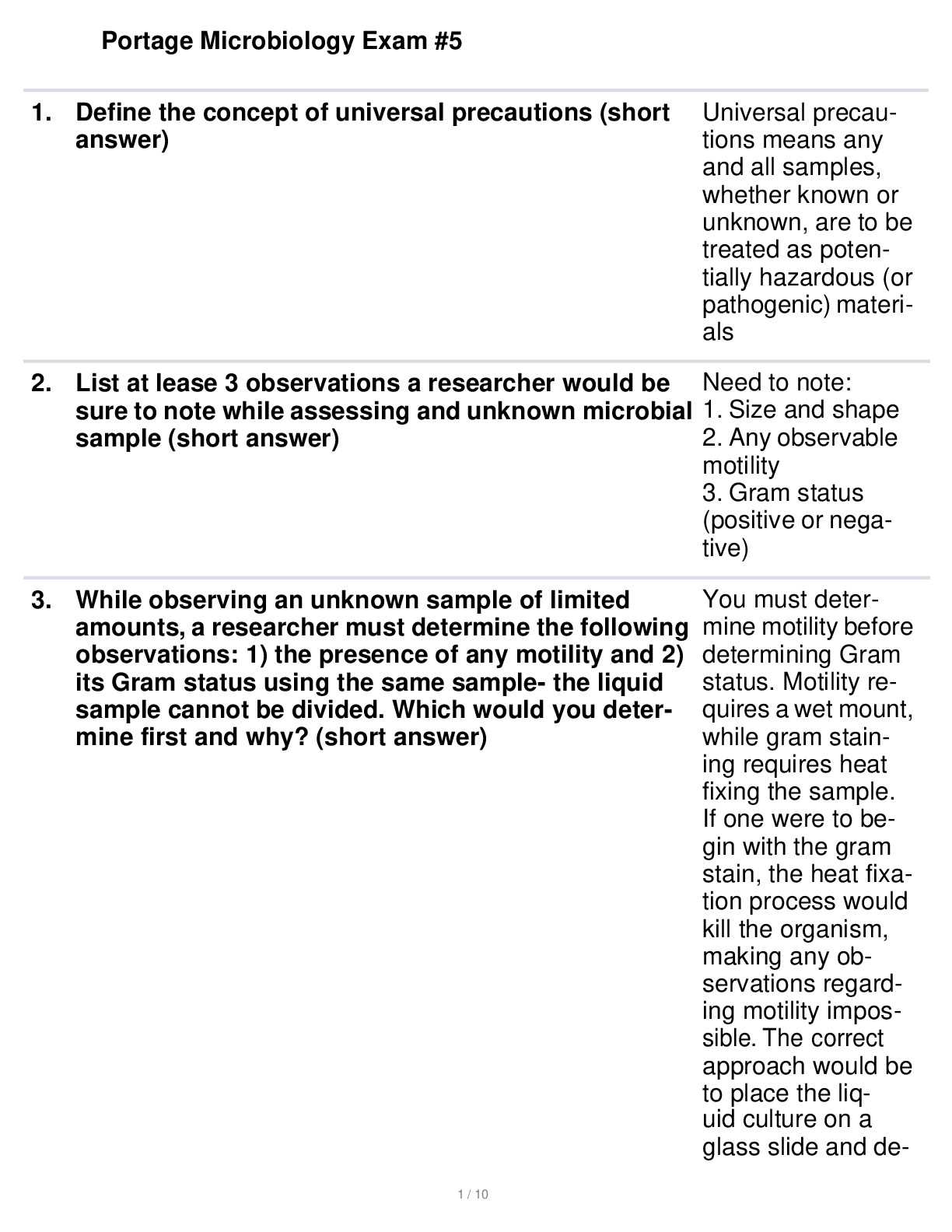 microbiology exam 2 answers