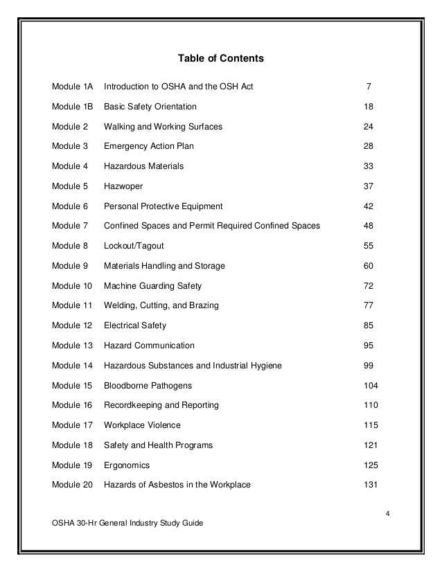 osha 30 hour test answers