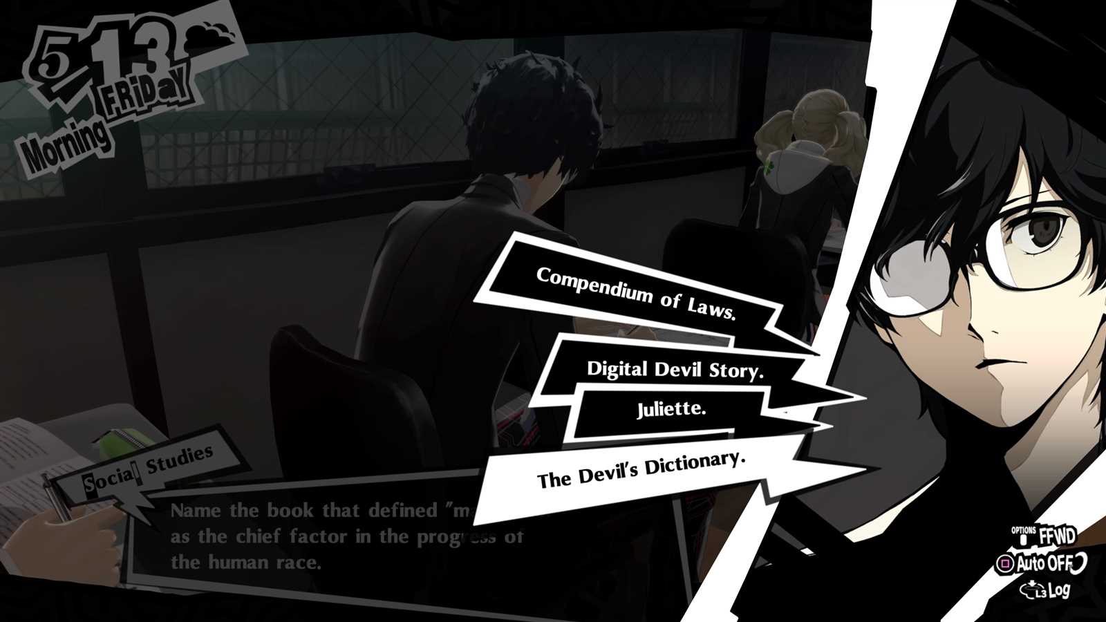 persona 5 exam week answers