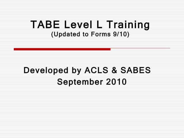 tabe test form 9 level a answers