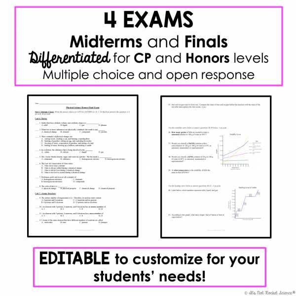 physical science final exam multiple choice