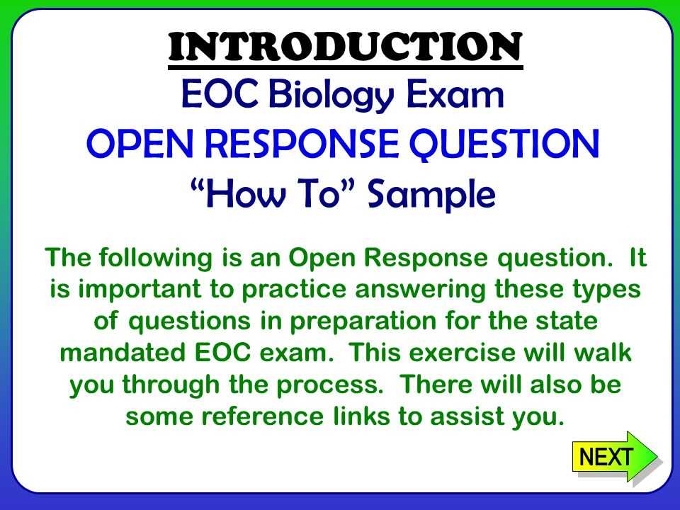 biology eoc practice exam answers