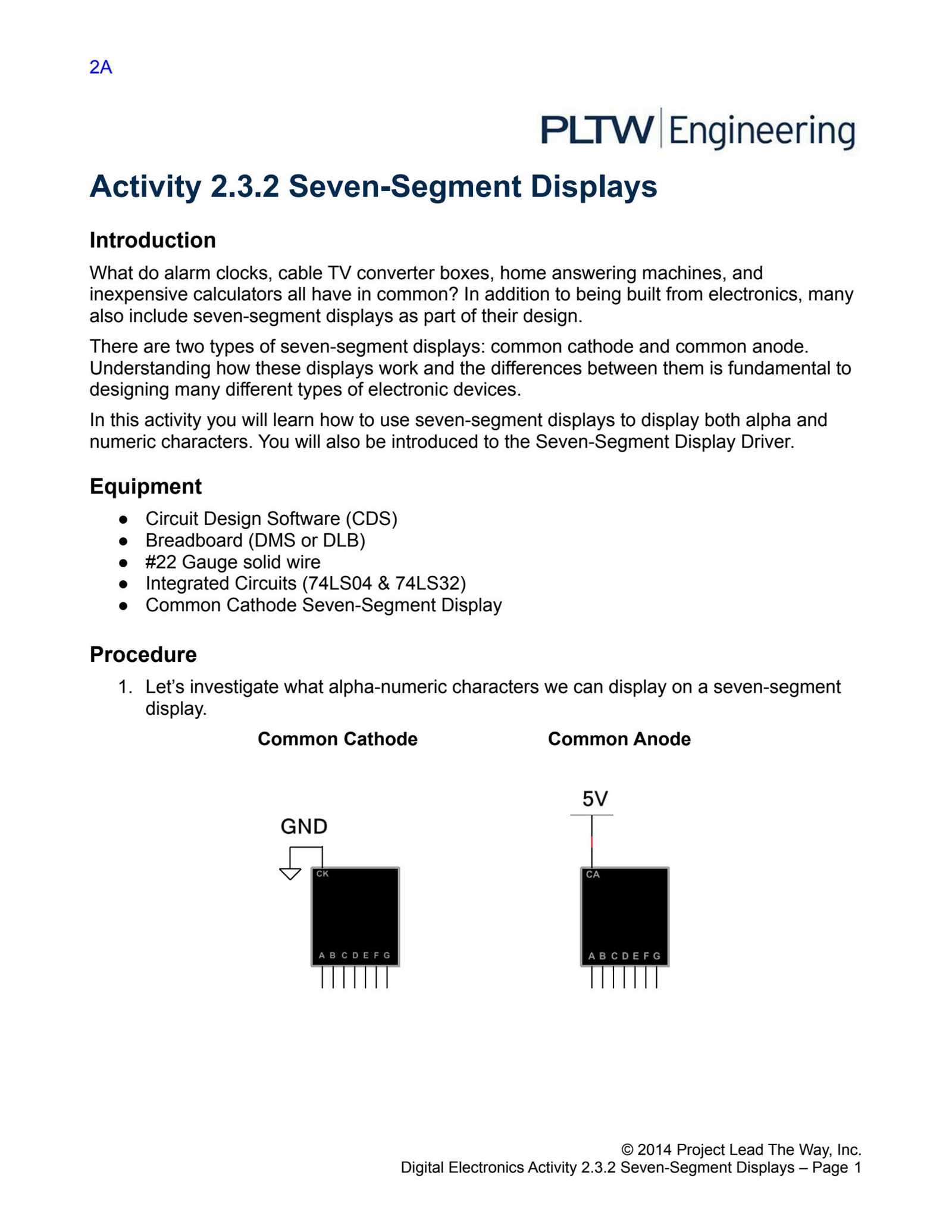 pltw digital electronics final exam answer key