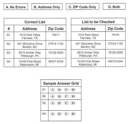 postal battery 473 exam sample