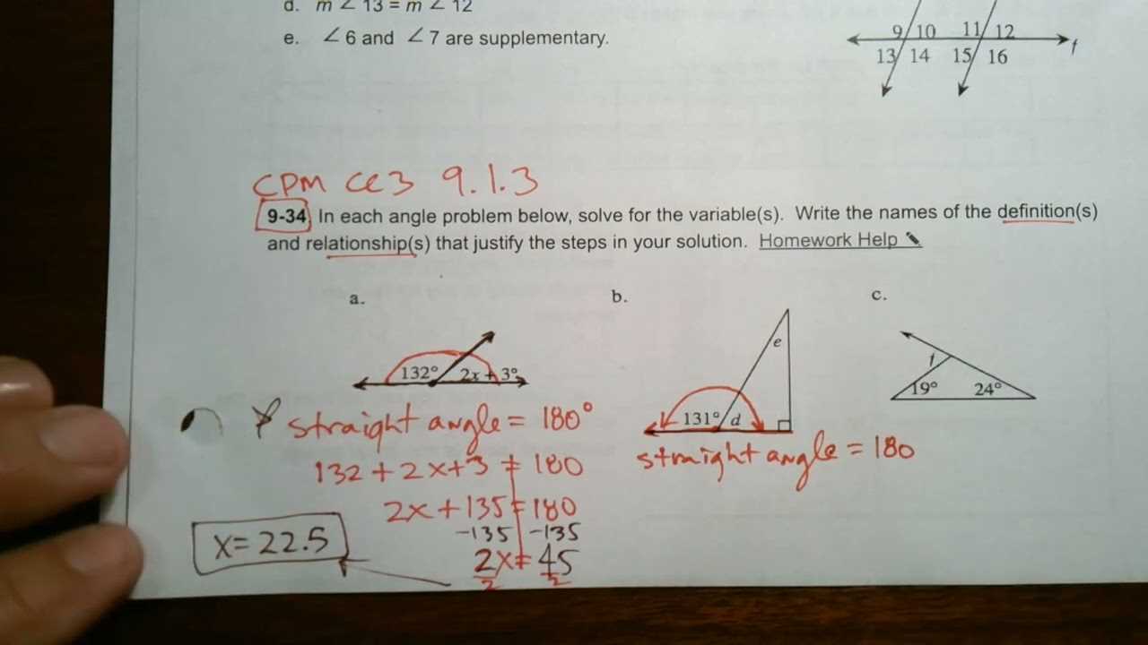 core connections course 3 chapter 9 answer key