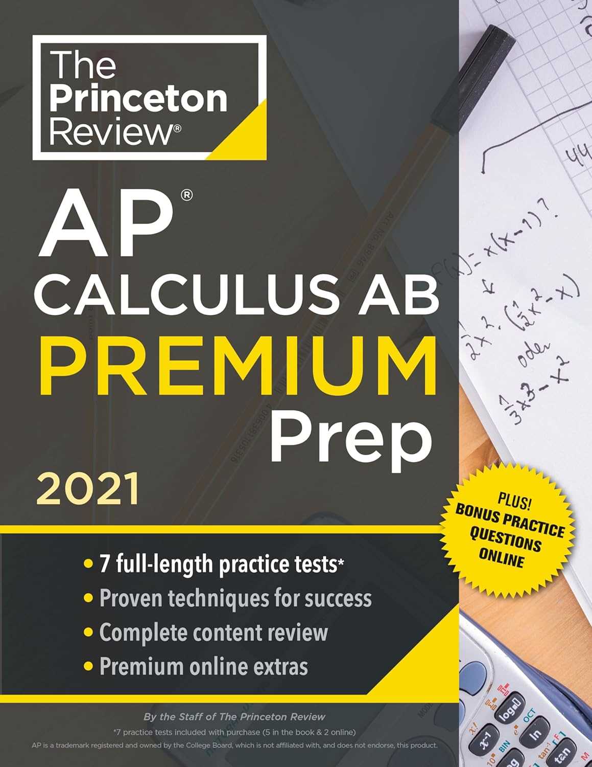 princeton review ap calculus ab practice test 1 answers