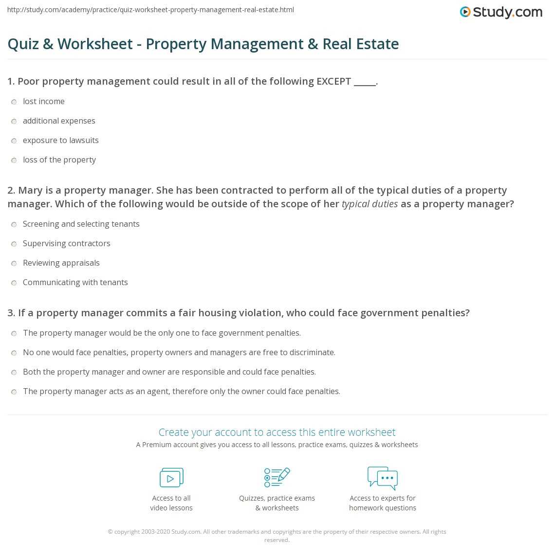 property exam questions and answers