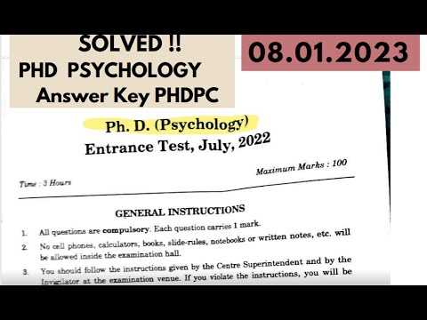 psychology entrance exam questions and answers