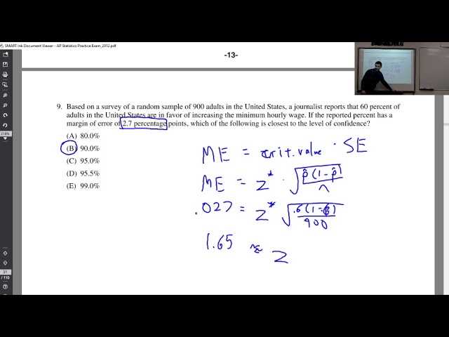 2012 ap stats free response answers