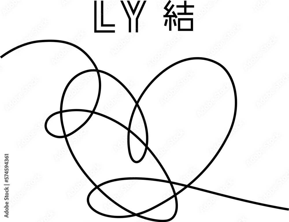 bts love yourself answer heart