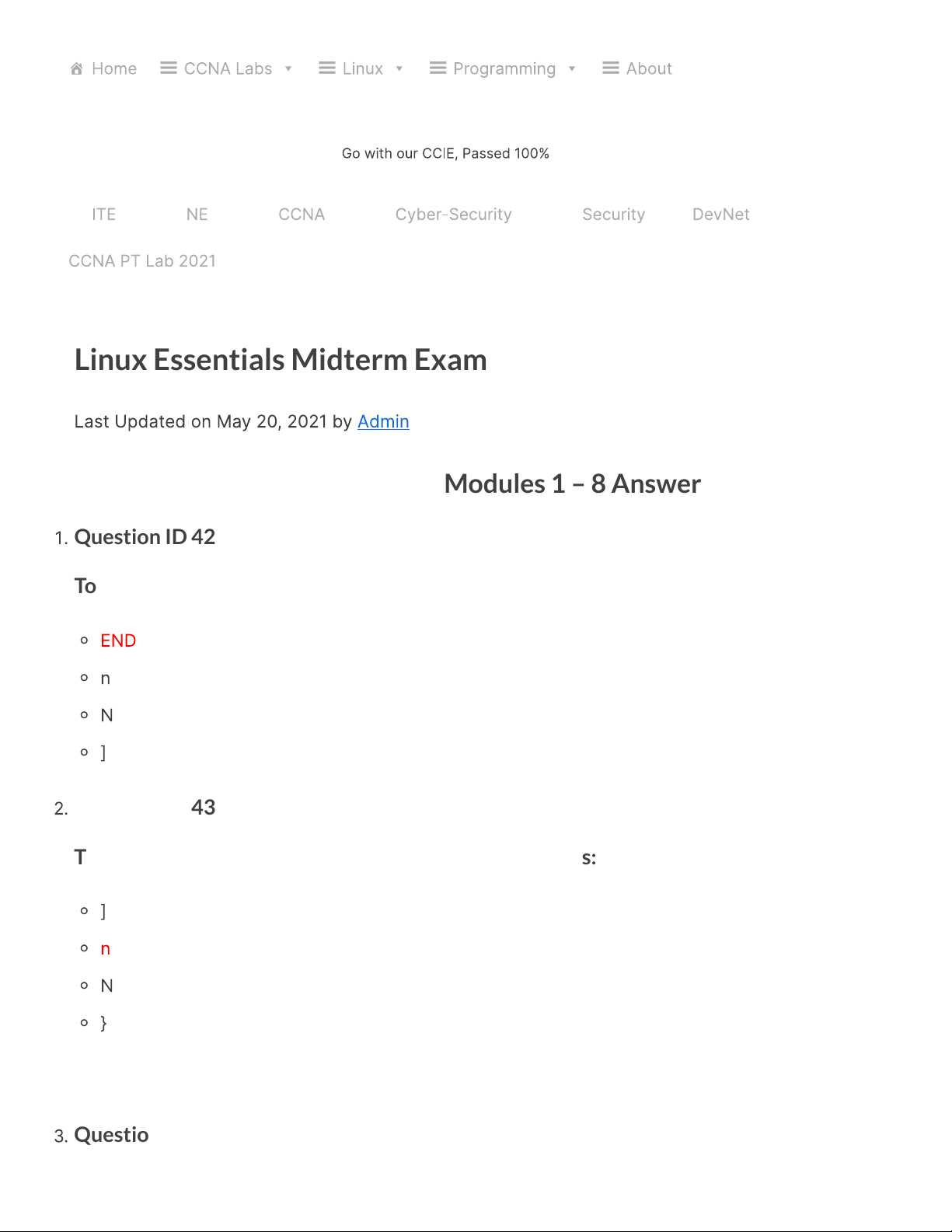 netacad linux essentials exam answers