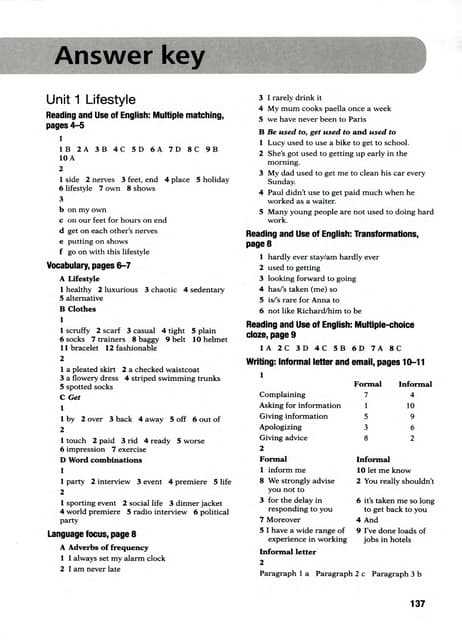 realidades workbook 3 answer key