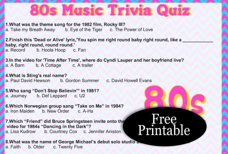 pop music trivia questions and answers