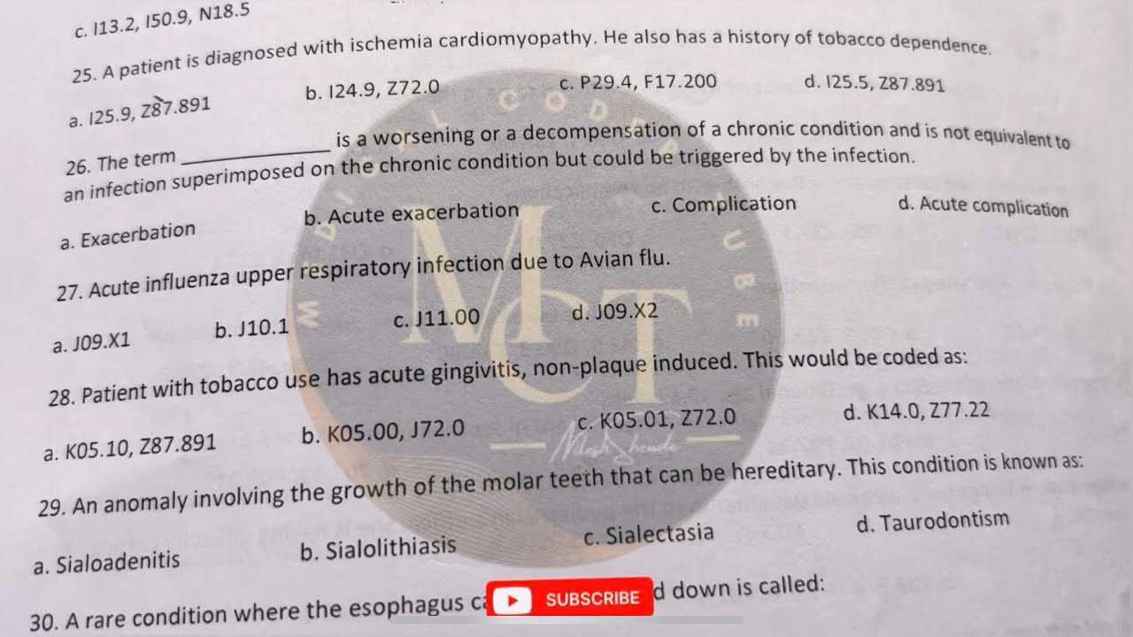 medical coding exam questions