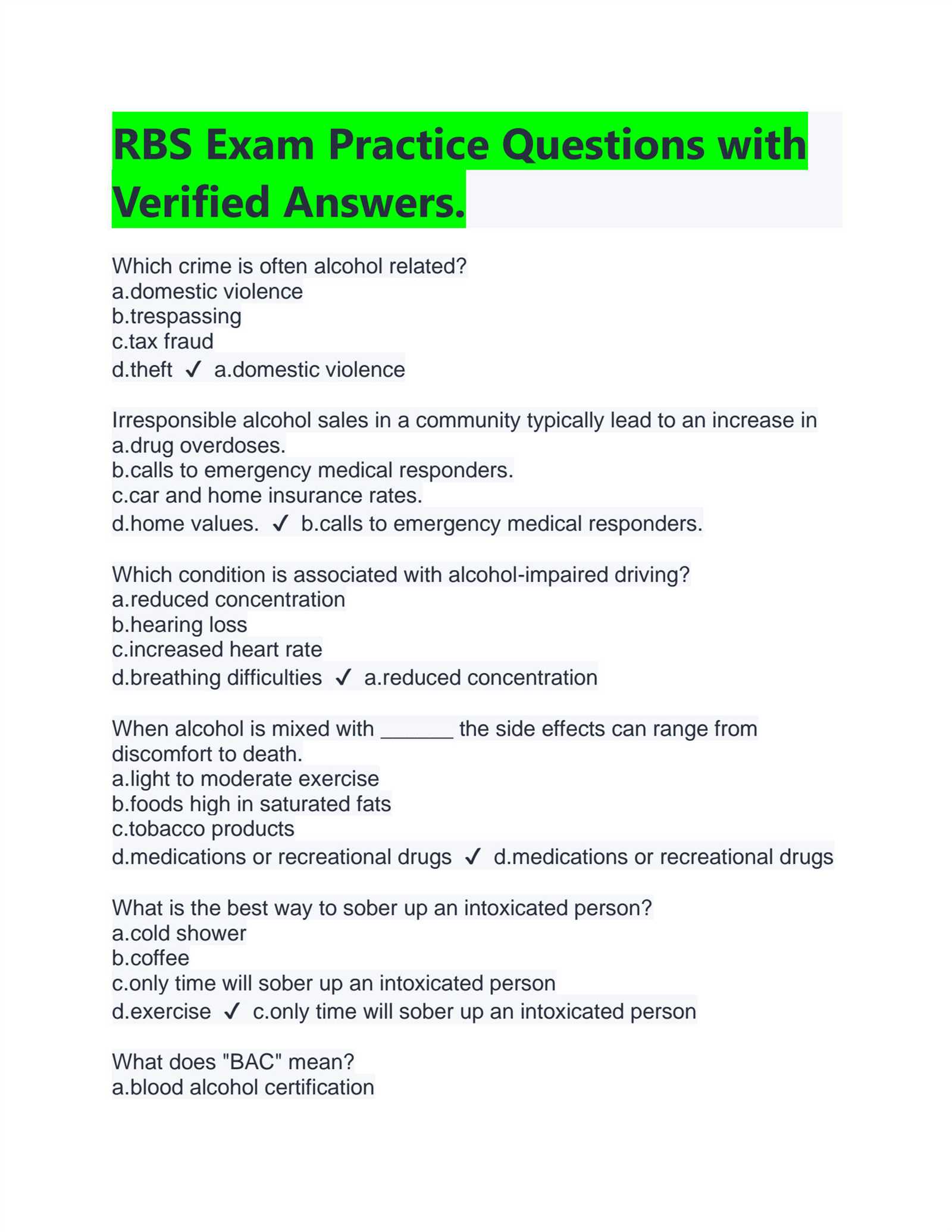 rbs abc exam answers