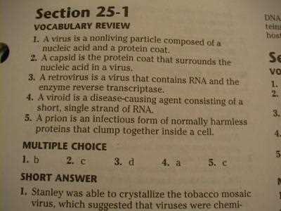 biology chapter 1 review answer key