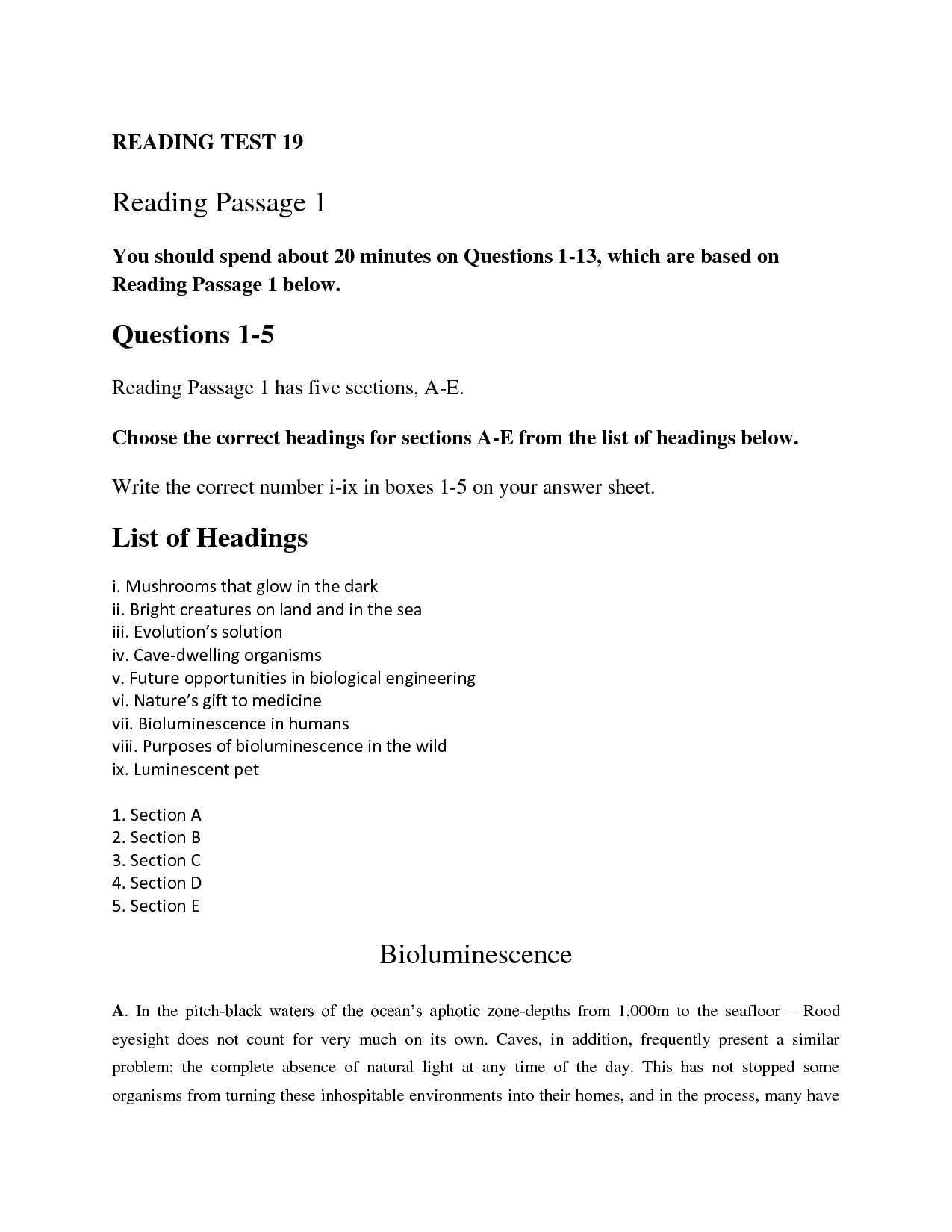 reading counts test answers online