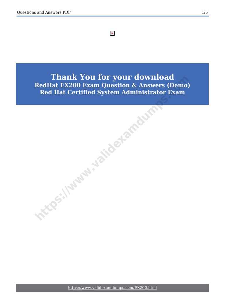 redhat exam questions and answers