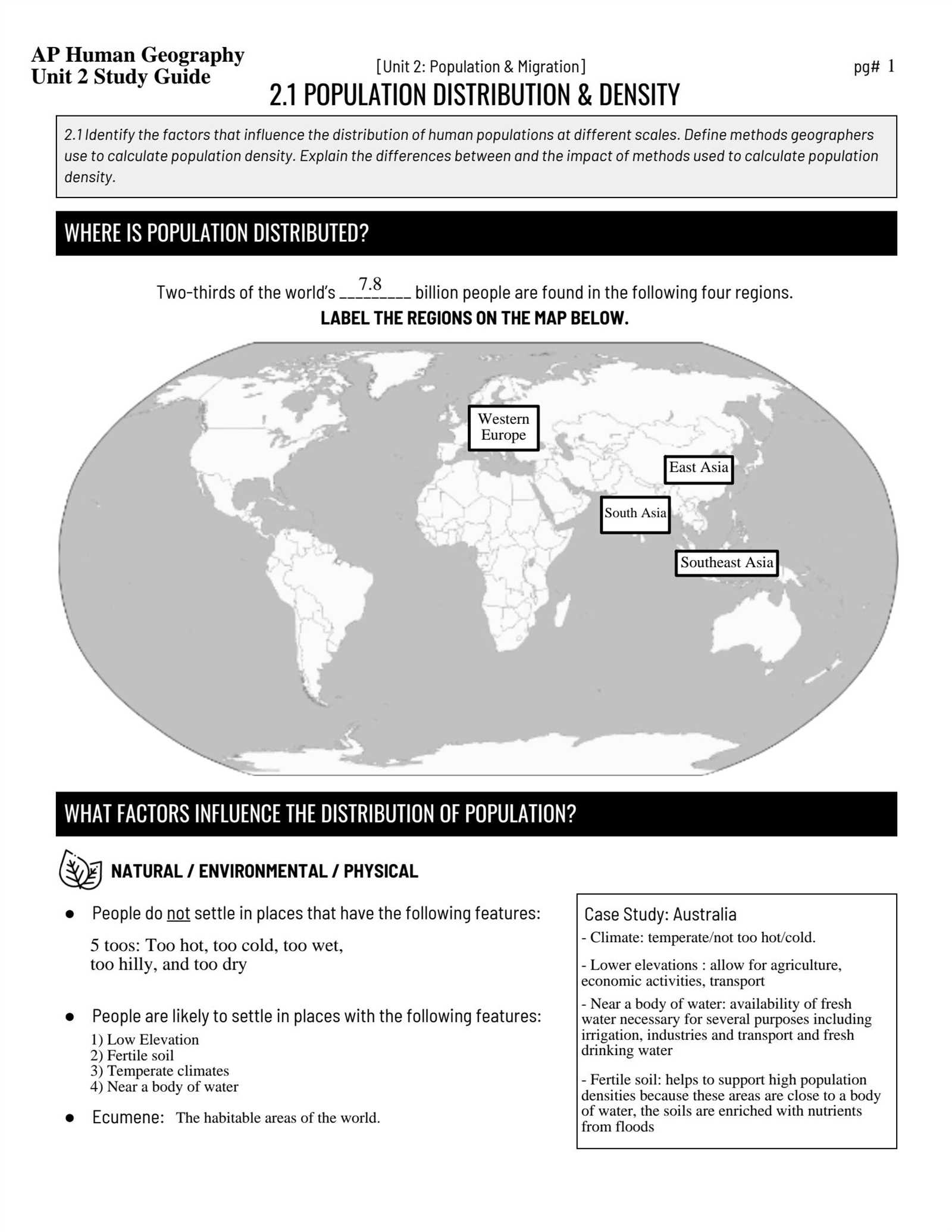 ap human geography chapter 10 study guide answers