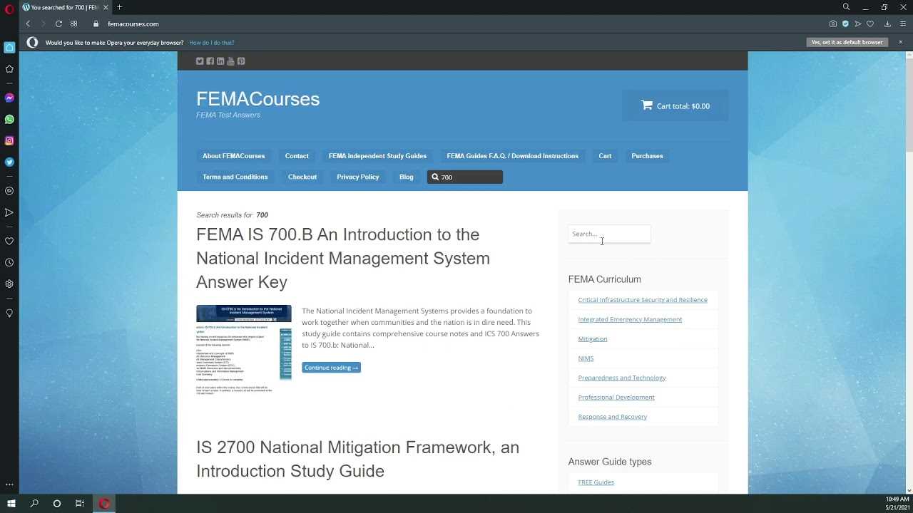 fema is 700b final exam answers