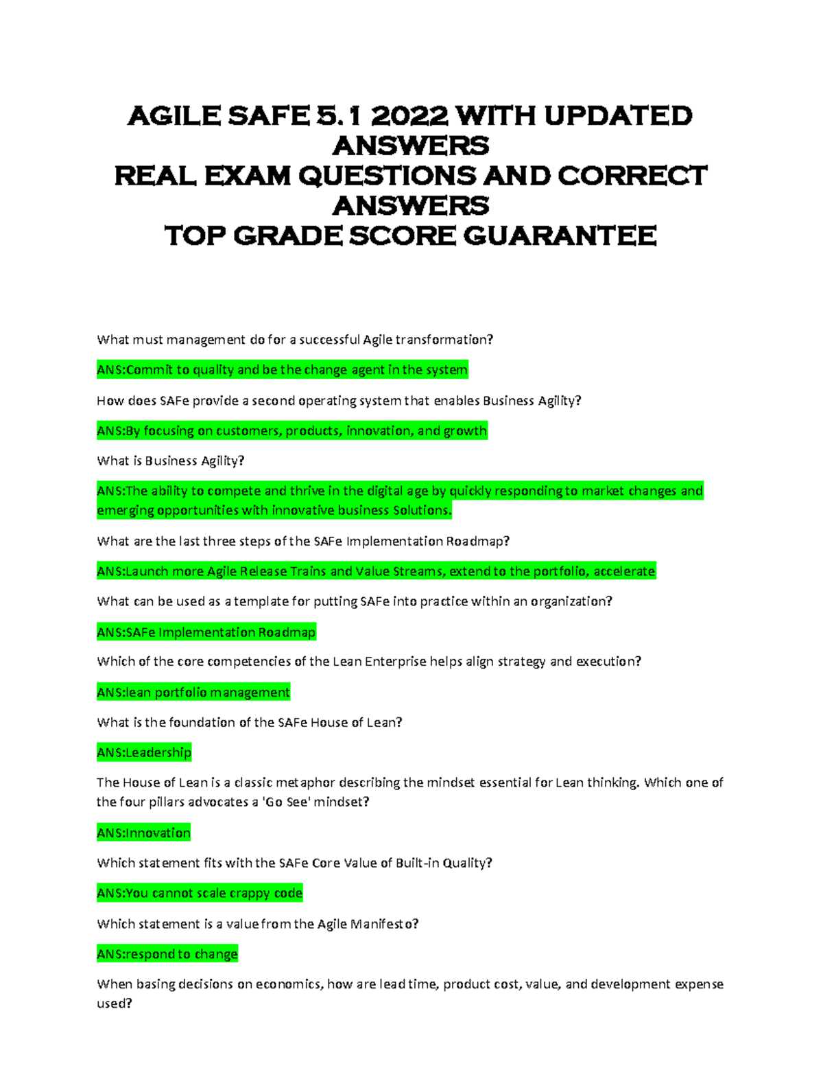 safe 5.1 rte exam questions and answers