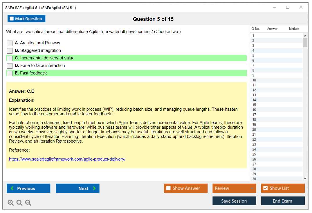 safe agilist 4.6 certification exam questions and answers