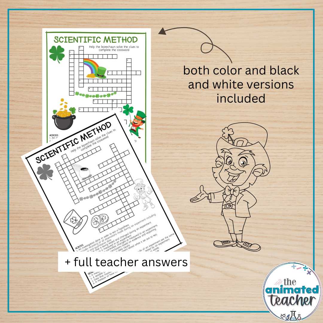 scientific method puzzle answer