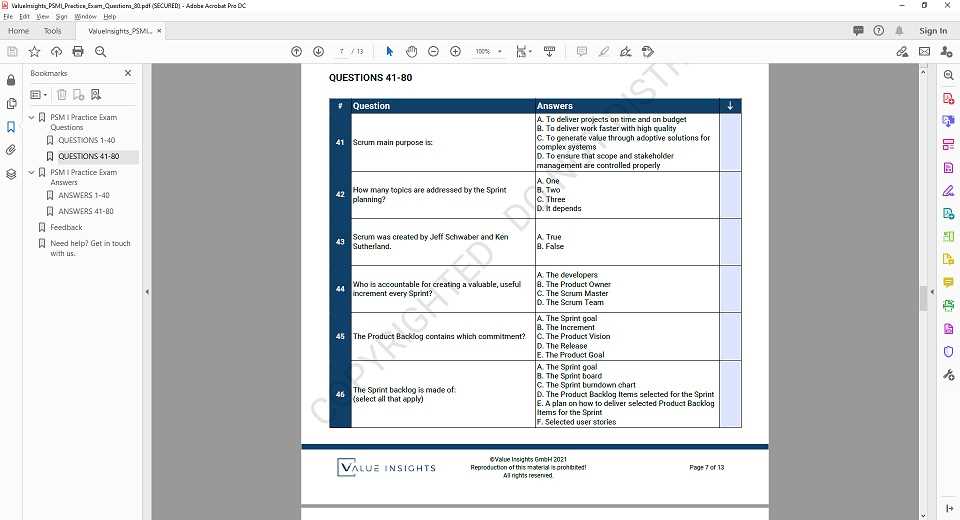 scrum master exam questions and answers