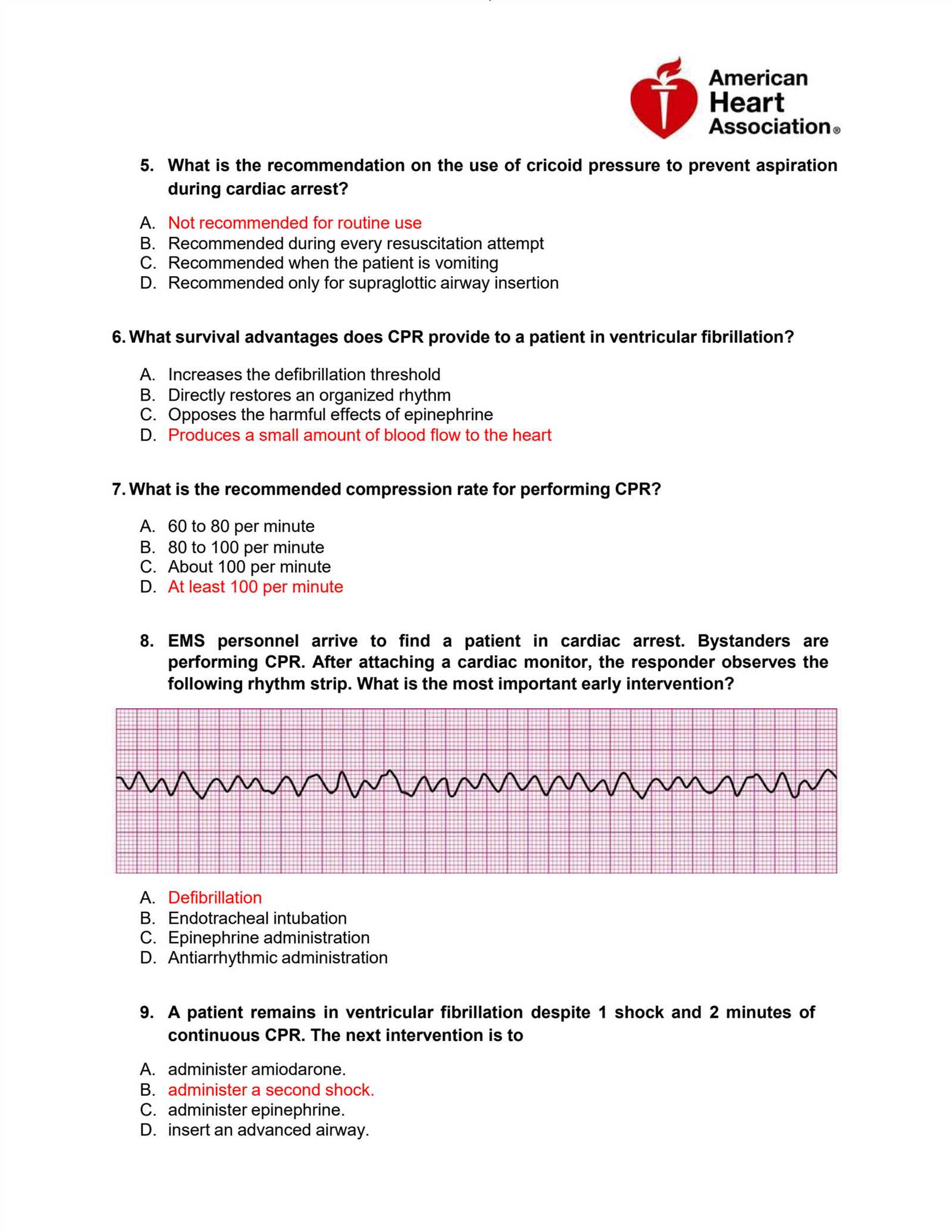 aha heartcode acls exam answers